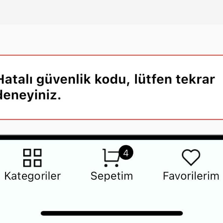 Adres Ekleme Sorunu Ve Güvenlik Kodu Hatası