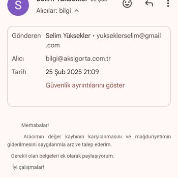 Aksigorta'nın Yasal Süreyi Aşan Geri Dönüş Sorunu