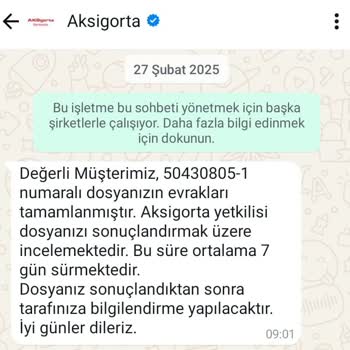 Aksigorta'nın Yasal Süreyi Aşan Geri Dönüş Sorunu