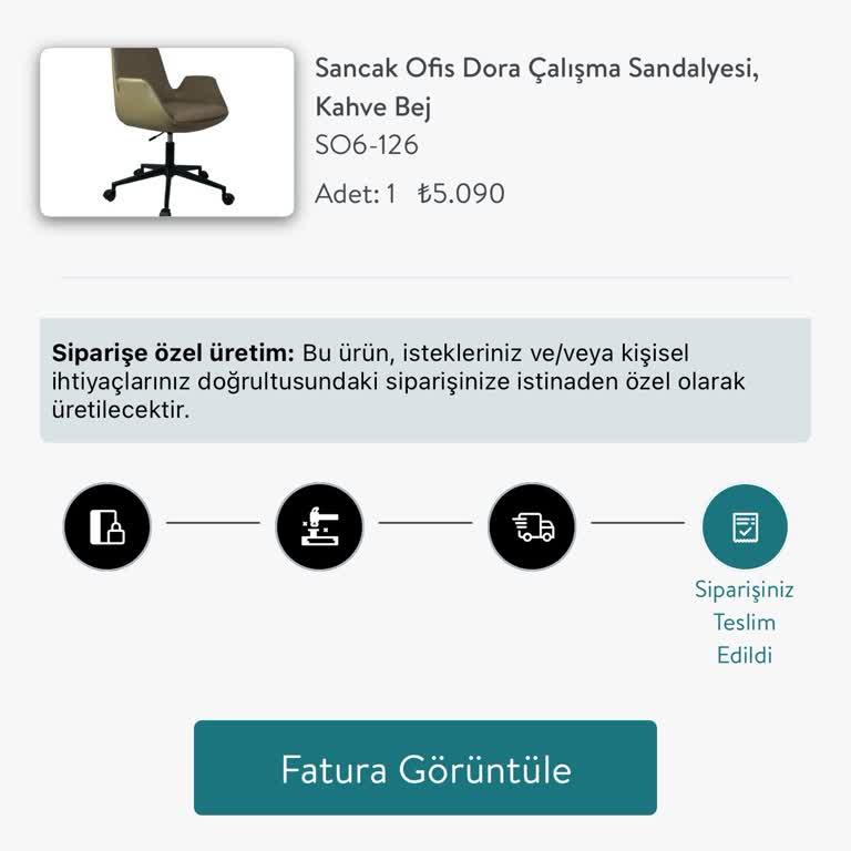 Vivense: Teslim Edilmeyen Sandalye Ve Ulaşılamayan Müşteri Hizmetleri!
