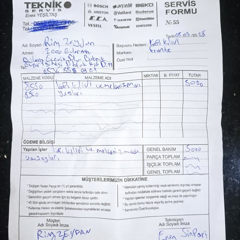 Arçelik Bulaşık Makinesi Kapı Mekanizması Sorunu Yine Çözülemedi