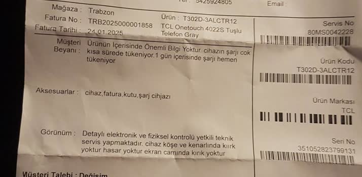 TCL Telefon Vatan Bilgisayar Ve TCL: Yanıltıcı Ürün Ve Yetersiz