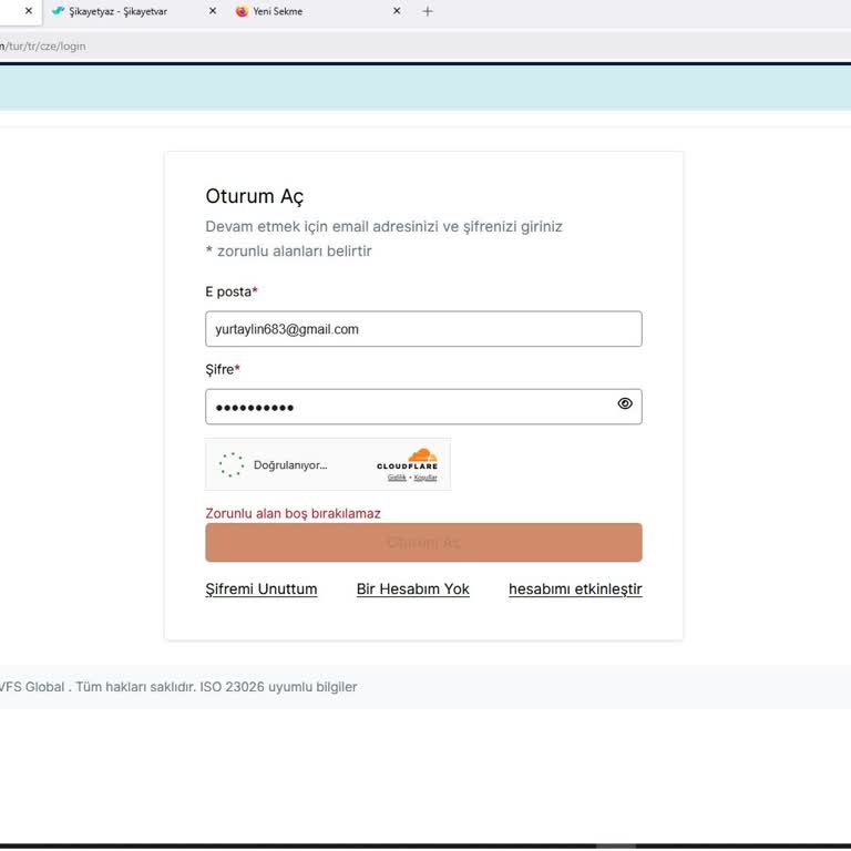 VFS Çekya Randevu Sistemi Hatası: Vize Başvurusu Çıkmazda
