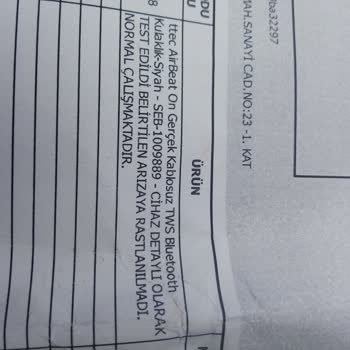 Arızalı Bluetooth Kulaklık Ve Yetersiz Teknik Servis