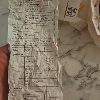 Yanlış Sipariş Ve Umursamaz Hizmet