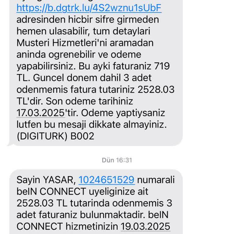 Yasadışı Beın Connect Üyeliği Ve Fatura Sorunu