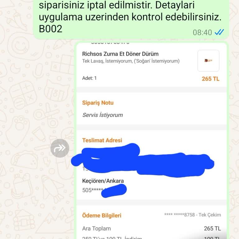 Yanlış Adrese Teslimatla İftar Krizi