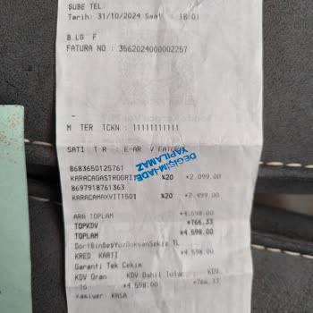 Garanti Kapsamında Olmayan Ürün Şoku