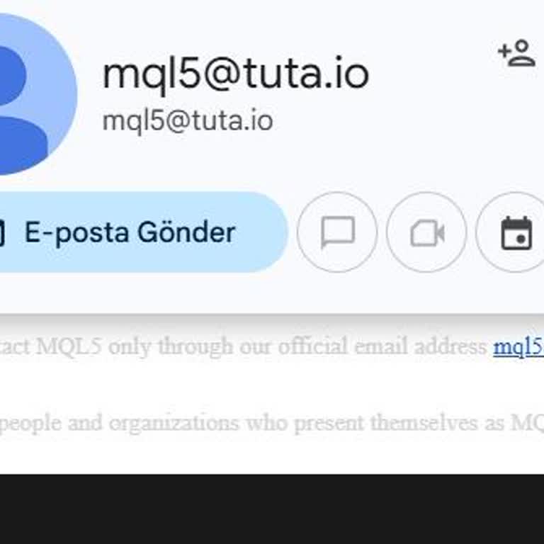 Mql5.com Yanıltıcı İletişim Adresleri Sorunu!