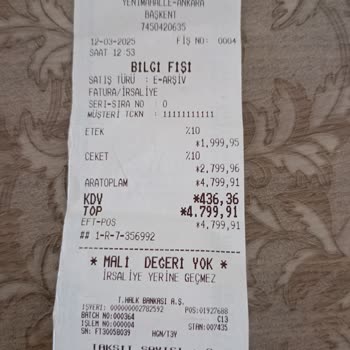 Ankara'daki Mağazadan Alınan Ürünün İade Sorunu