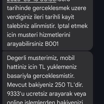 Bimcell'de Bakiye Ve İnternet Paketi Sorunu