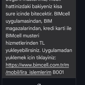 Bimcell'de Bakiye Ve İnternet Paketi Sorunu