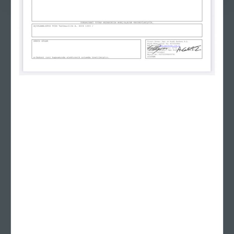 TCDD Bilet İşlemlerinde Yaşanan Sorun Ve Para İadesi Talebi