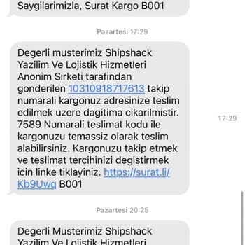 Pursaklar Şube Ürün Teslimatında Sorun Yaşattı