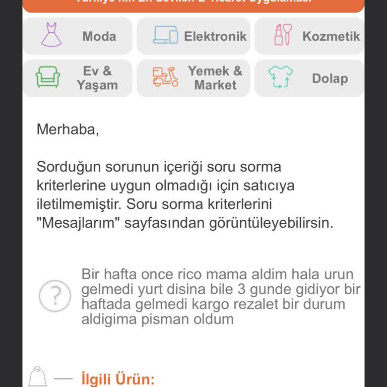 Trendyol'da Mağduriyet: Kargom Nerede?