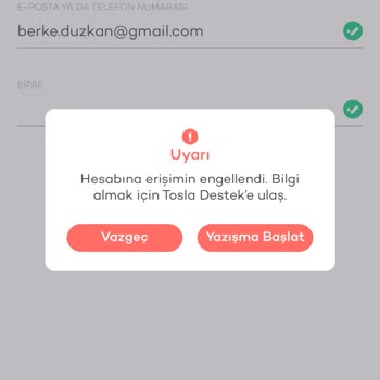 Tosla Hesabım Bloke Edildi, Çözüm Yok!