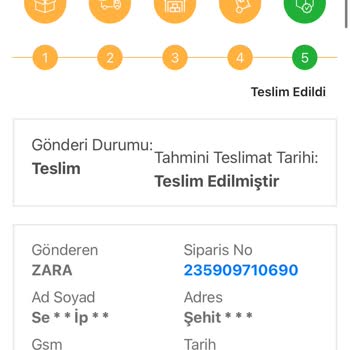 Kayıp Kargo: Zara Siparişim Teslim Edilmedi