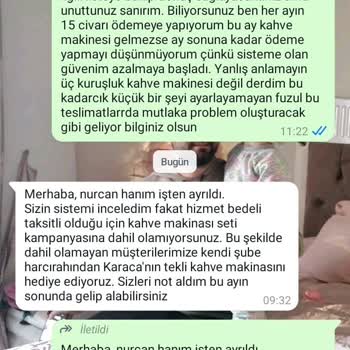 Söz Verilen Kahve Makinesi Teslim Edilmedi