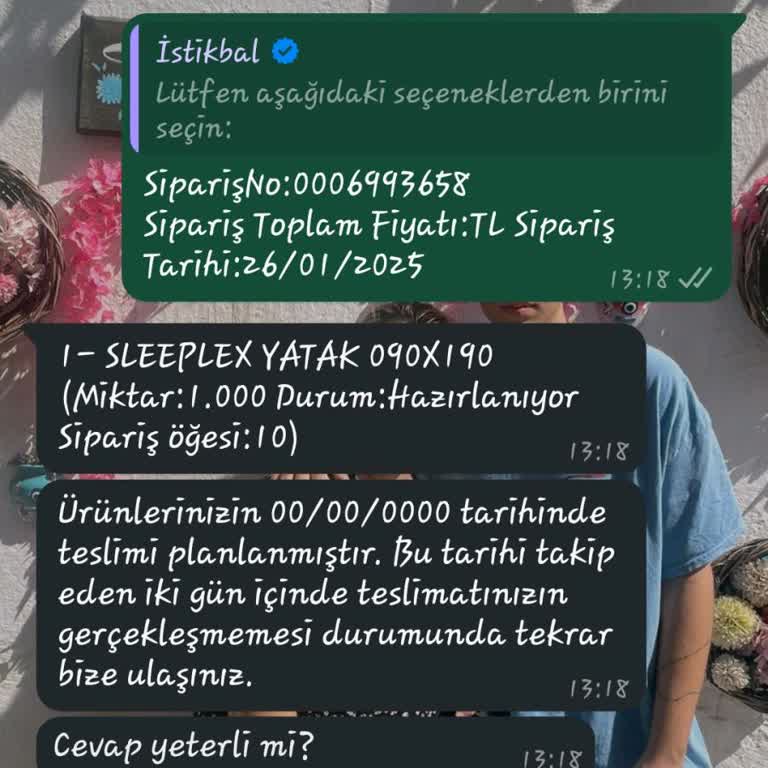 Teslim Edilmeyen Yatak Ve İlgisiz Müşteri Hizmetleri