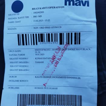 Mavi'den Beklenmedik Red: Kot Pantolon Değişim Sorunu