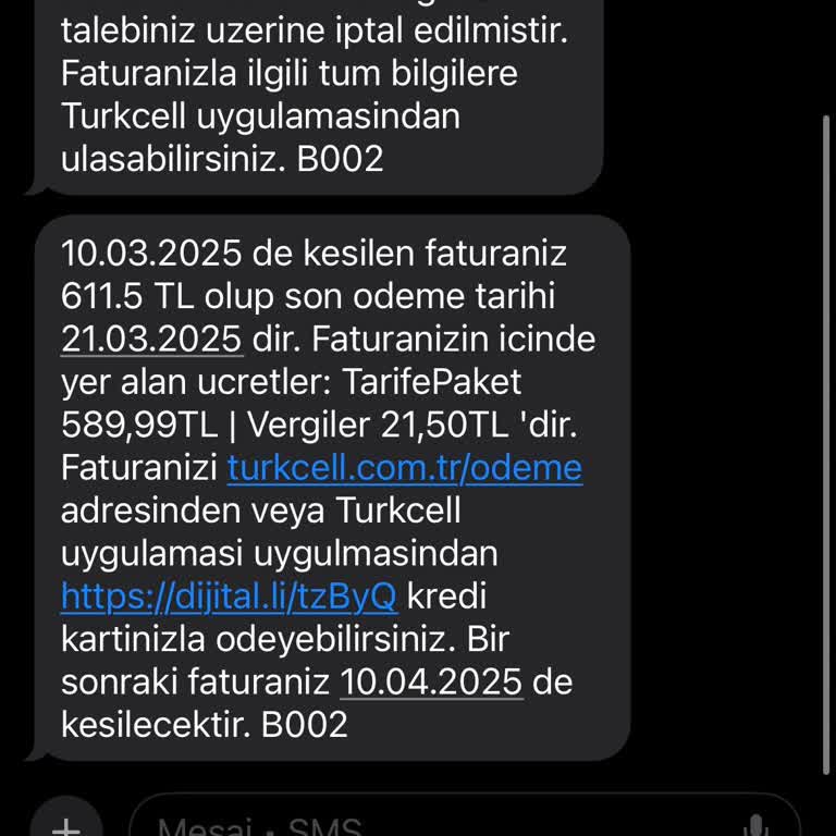 Kullanılmayan Faturaya İtiraz