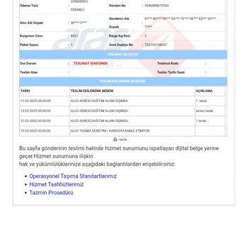 Aras Kargo'nun Teslimat Sorunu Ve Müşteri İletişimi