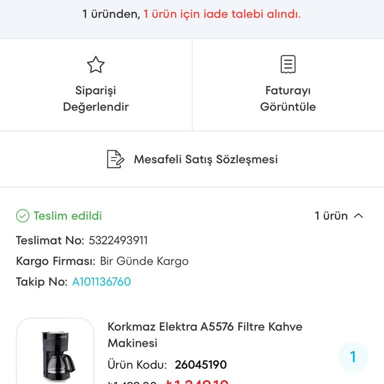 Bozuk Ürün İadesinde A101 Müşteri Hizmetleri Sorunu