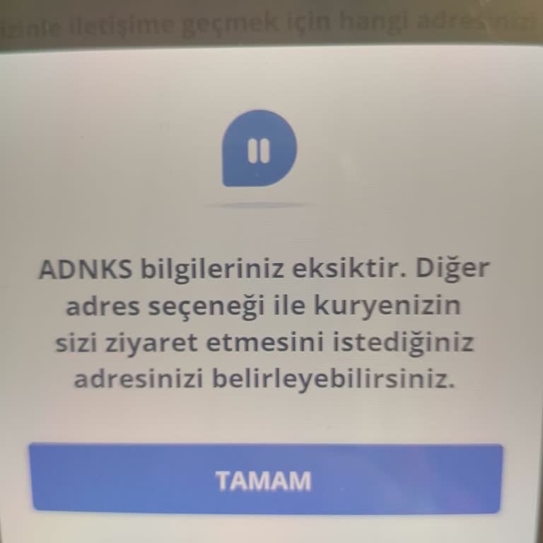 Denizbank Mobil Üyelikte Adres Bilgisi Sorunu