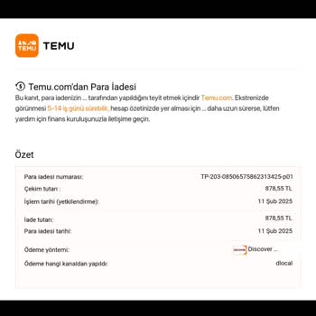 Temu Ve Ziraat Bankası Arasında Kaybolan İade: Müşteri Mağduriyeti