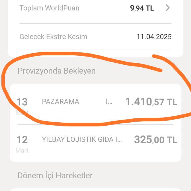 Pazarama'dan Sipariş Reddedildi Ama Para Çekildi