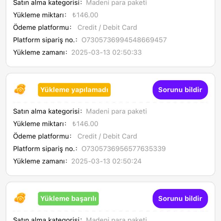 Livu Uygulamasında Para Yükleme Sorunu Ve Geri Dönüş Eksikliği