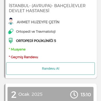Randevu İptalinde Zorluk Ve Mağduriyet