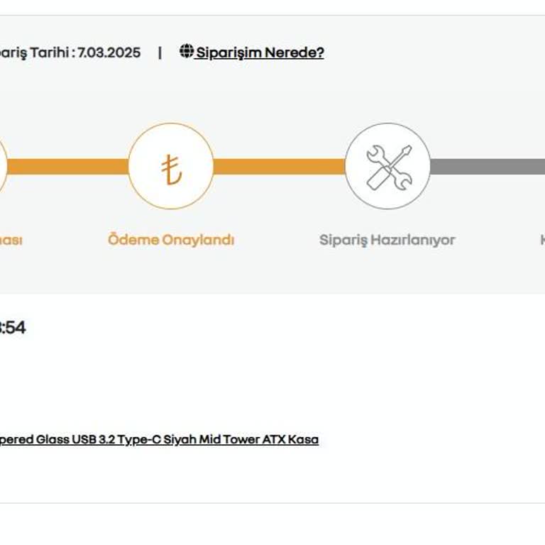 Kargoda Geciken Bilgisayar Kasası Ve Yetersiz Müşteri Hizmetleri Deneyimi