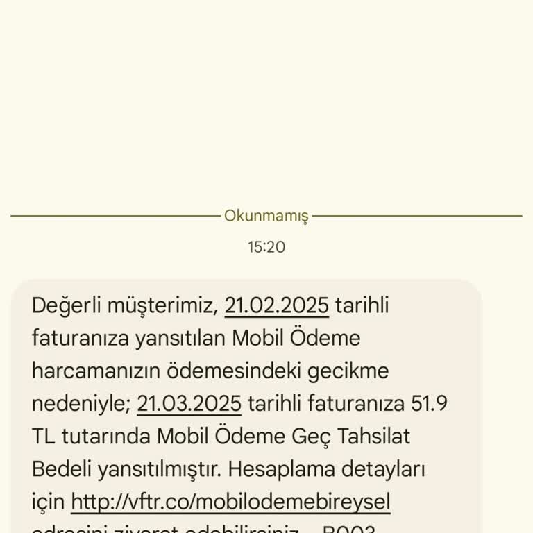 Haksız Mobil Ödeme Ücreti Ve Gecikme Bedeli Şikayeti
