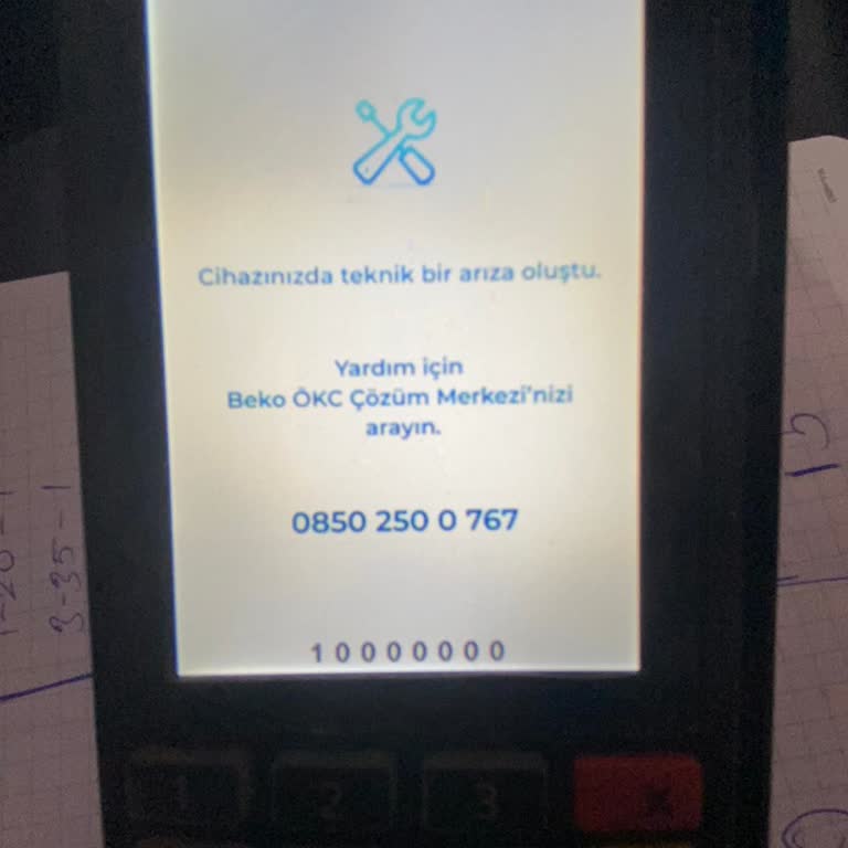 Beko300TR Pos Cihazı Teknik Arıza Sorunu