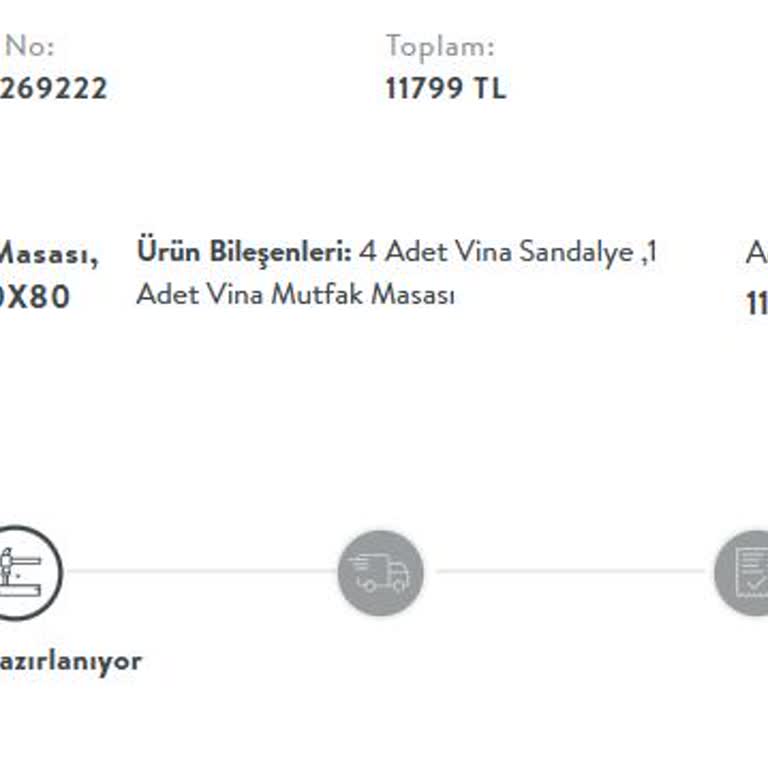 Vivense'den Sipariş Ettiğim Masa Teslimatında Uzun Gecikme Ve Çözüm Eksikliği