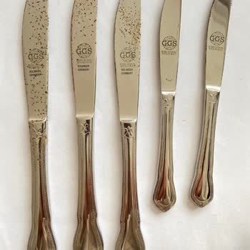 Paslanan Gümüş Çatal Bıçak Seti Hayal Kırıklığı