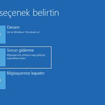 İşlemci Ayarı Sonrası Kurtarma Modu Şoku