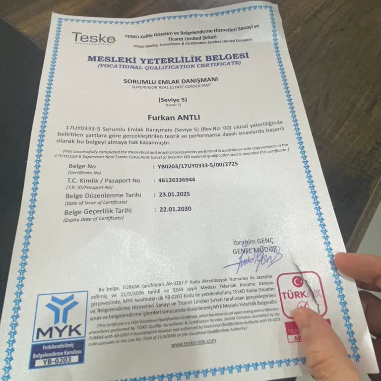 Aras Kargo Yüzünden Mesleki Yeterlilik Belgem Zarar Gördü