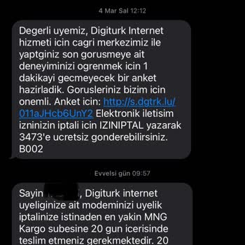 Fahiş Faturalandırma Ve Yanıltıcı Modem İade Talebi