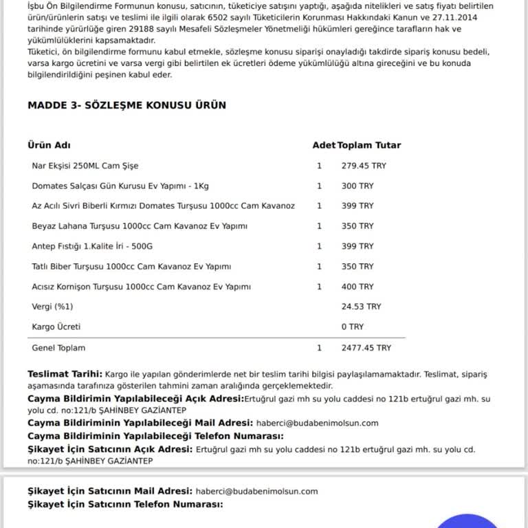 2400 TL'lik Alışverişte Ne Ürün Ne İade Var