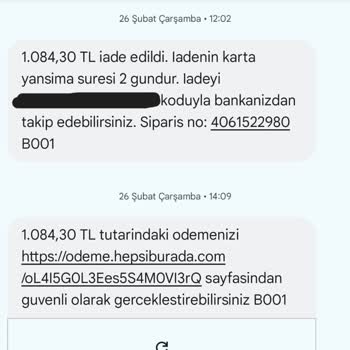 Yanlış Ürün İadesi Ve Müşteri Hizmetleri İletişimsizliği