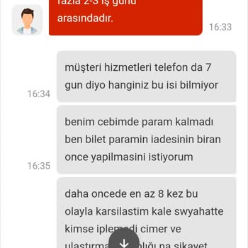 Bilet Sorunu Ve Müşteri Hizmetleri Hayal Kırıklığı
