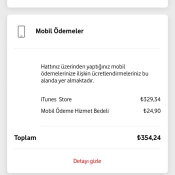 Faturada Yanlış İtunes Store Ücreti
