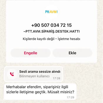 Epttavm Üzerinden Yapılan Satışta Yaşanan Sorun