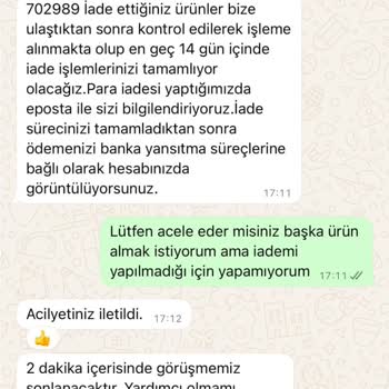 İade Ücretinin Gecikmesi Ve İletişim Sorunları