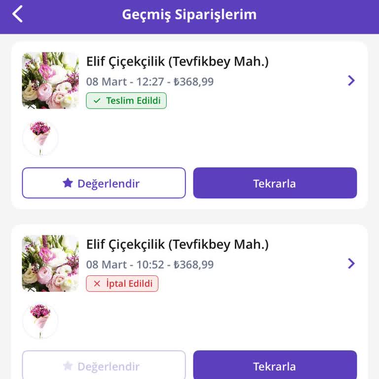 Getir Çarşı'da Sipariş İptali Ve İade Sorunu