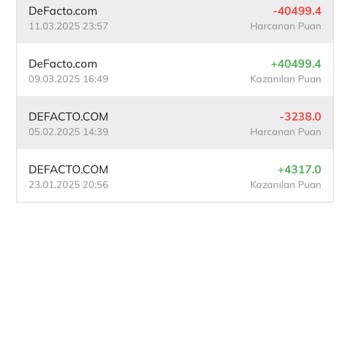 DeFacto Gift Puanlarının Aniden Silinmesi