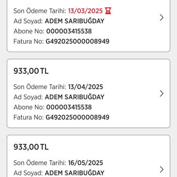 Ödenmiş Fatura Taksiti Hatası