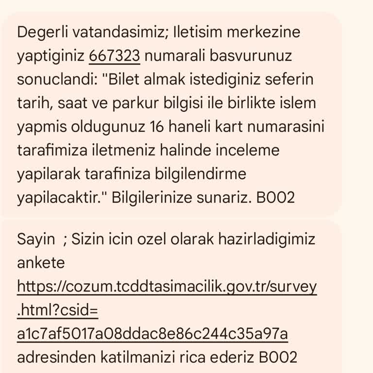 TCDD Çifte Ücret Kesintisi Ve İade Sorunu